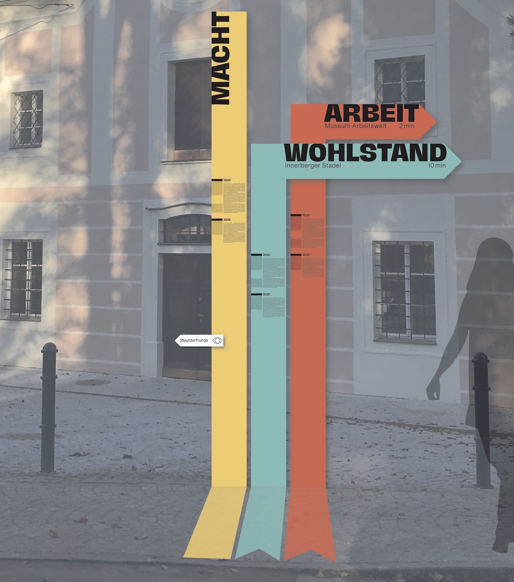 Möbel und Leitsystem zur Landesausstellung Steyr 3 Möbel und Leitsystem zur Landesausstellung Steyr 3